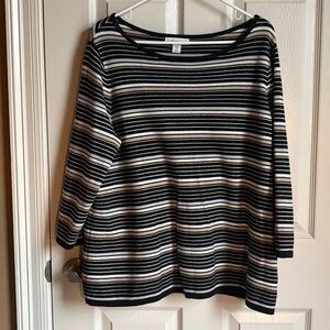 COLDWATER CREEK Striped Sweater